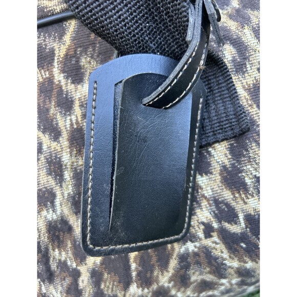 VTG Ricardo Beverly Hills Designer Luggage Large Tote Overnight Bag Animal Print - Picture 13 of 16